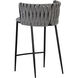 Sarai 33 inch Belfast Koala Grey Counter Stool